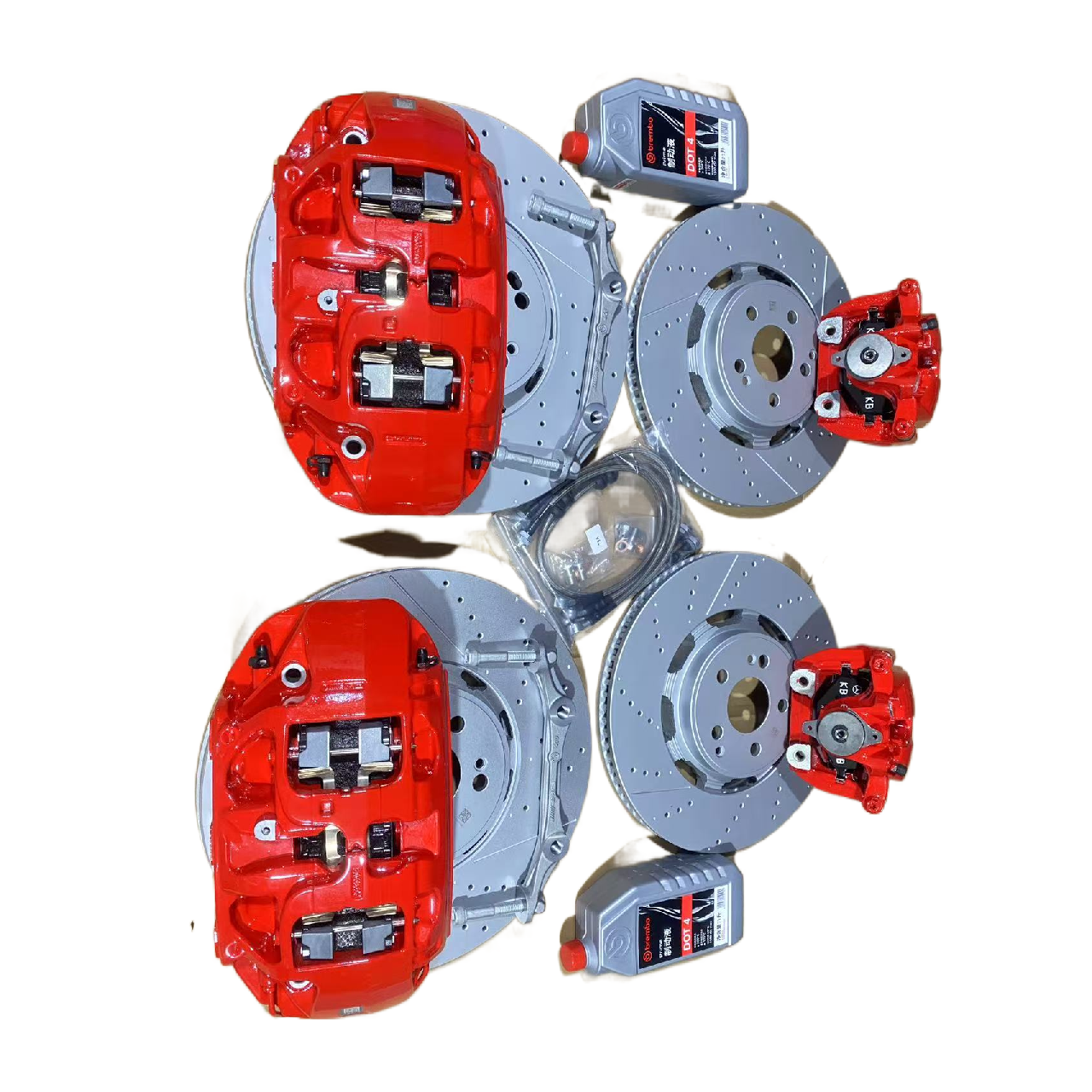 For Mercedes-Benz W166 G63 GLE43 Upgrade Calipers Front Six Rear Four GLE350GLE450ml350ml300Brake Cylinder Brake System